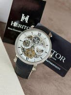 Heritor - Aries Skeleton Dial - Black/White - Zonder, Sieraden, Tassen en Uiterlijk, Horloges | Heren, Nieuw