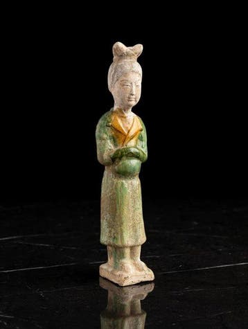 Oud Chinees, Tang-dynastie Terracotta Sancai-glazuur