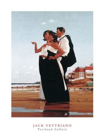 Kunstdruk Jack Vettriano - The Missing Man II 40x50cm, Verzenden, Nieuw