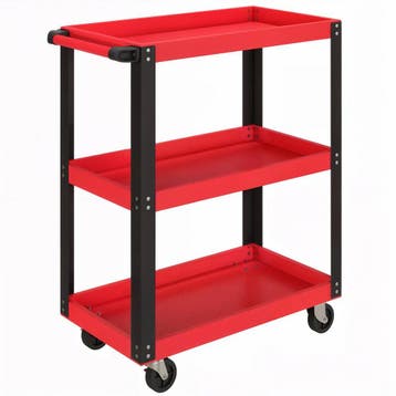 Gereedschapswagen Met 3 Niveaus, Metalen Frame, 120 Kg Draag, Doe-het-zelf en Verbouw, Verzenden, Nieuw
