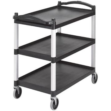 Serveerwagen | KD | Aluminium/Kunststof | 3 Niveaus | Wielen, Verzenden, Nieuw in verpakking