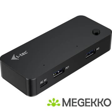 I-tec Universal KVM HUB 2x USB-C + 2x USB-A 3.0, Computers en Software, Netwerk switches, Verzenden, Nieuw