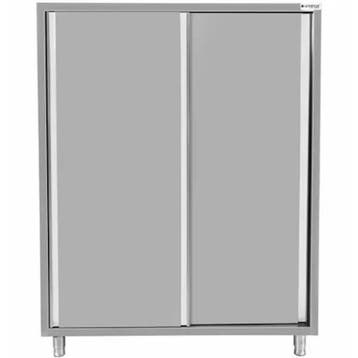 Unninox Servieskast | RVS | Schuifdeuren | 1400x600x1800mm, Ophalen of Verzenden, Nieuw in verpakking