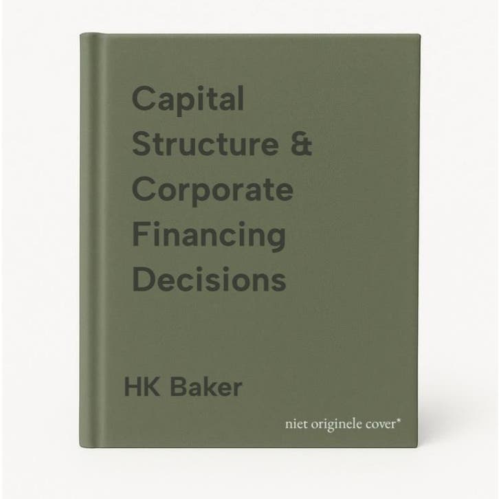 Capital Structure & Corporate Financing Decisions HK Baker, Boeken, Taal | Engels, Zo goed als nieuw, Verzenden
