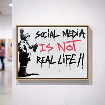 STRINK - SOCIAL MEDIA, Antiek en Kunst, Kunst | Schilderijen | Modern