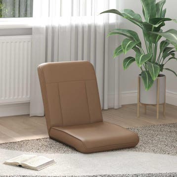 vidaXL Verstelbare vlo stoelen Cappuccino Kunstleer, Verzenden, Nieuw, Bruin