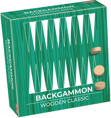 Backgammon in houten box | Tactic - Gezelschapsspellen, Verzenden, Nieuw