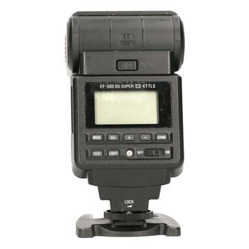 Sigma EF-500 DG Super ETTL-II Flitser (Canon) met garantie, Audio, Tv en Foto, Ophalen of Verzenden, Gebruikt