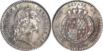 Zilverjeton 1740 Frankreich Ludwig Xv 1715-1774, Verzenden