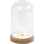 Stolp op houten voet, H: 18 cm, d 11 cm, 1 doos, Nieuw
