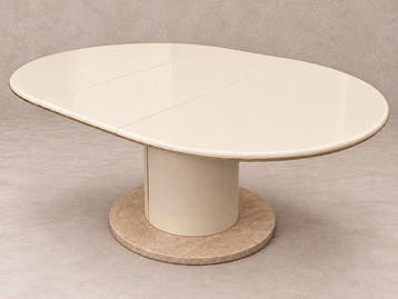 Tavolo italiano anni ’70 allungabile Design modernista, Nieuw