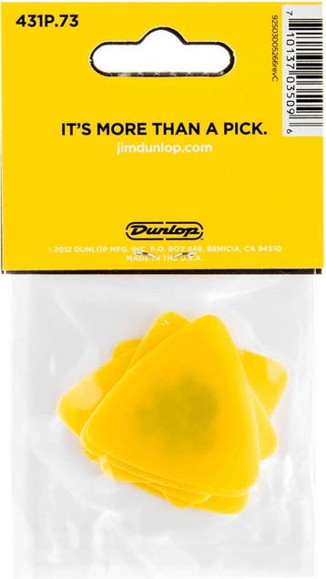 Jim Dunlop 431P073 Tortex bas plectrum 0.73 mm 6-pack, Muziek en Instrumenten, Instrumenten | Toebehoren, Ophalen of Verzenden