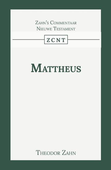 Kommentaar Op Het Evangelie Van Mattheus | Theodor Zahn, Boeken, Ophalen of Verzenden, Nieuw, Theodor Zahn