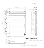 SALE - Falk 80 x 60 cm - Elektrisch - Wit- Radiator -, Ophalen of Verzenden, Nieuw