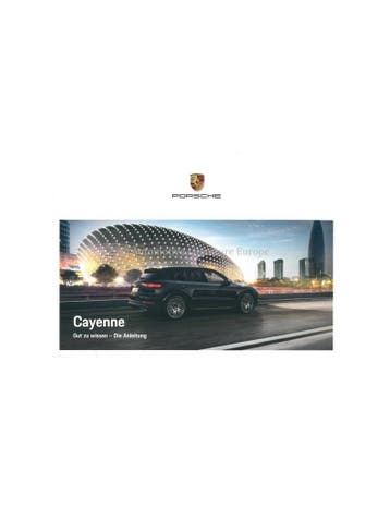 2019 PORSCHE CAYENNE INSTRUCTIEBOEKJE DUITS, Auto diversen, Handleidingen en Instructieboekjes