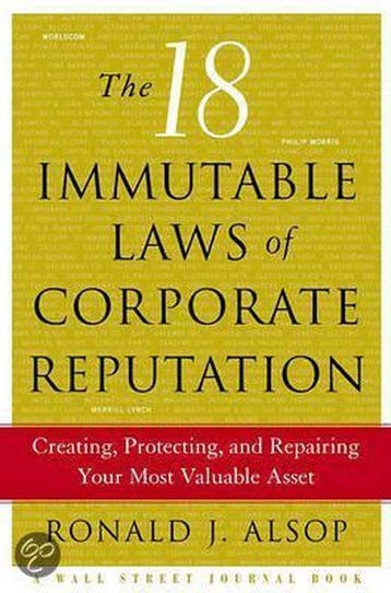 The 18 Indispensable Laws of Corporate Reputation, Ophalen of Verzenden, Nieuw