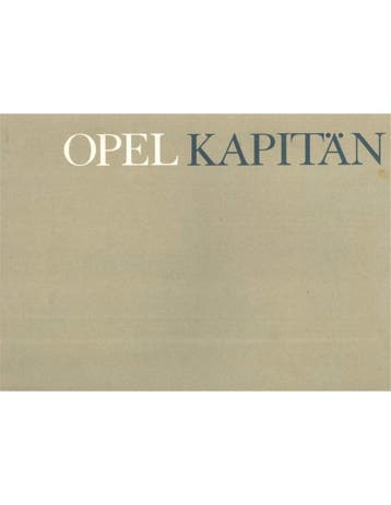 1964 OPEL KAPITÄN BROCHURE FRANS, Nieuw, Author