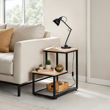 Bijzettafel Halifax 60,5x35,5x60,5cm, Huis en Inrichting, Tafels | Bijzettafels, Verzenden, Nieuw
