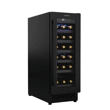 Vinesse Onderbouw Wijnkoelkast 30cm 18 Flessen 1 Zone Zwart, Zonder vriesvak, Refurbished, Ophalen of Verzenden, Minder dan 75 liter