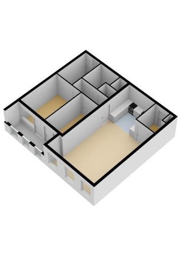 Te Huur 3 Kamer Appartement Leerparkpromenade In Dordrecht, Dordrecht, Direct bij eigenaar, Appartement, Zuid-Holland