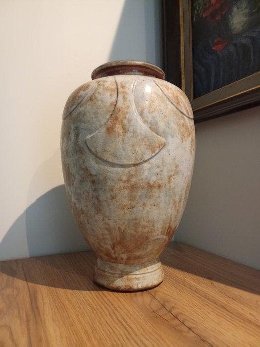 Bouffioulx - Fernand Carpent - Vaas - Steengoed, Antiek en Kunst, Antiek | Glas en Kristal