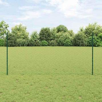 vidaXL zeshoekig gaasgek met palen 10 x 1,2 m PVC-Coated, Verzenden, Nieuw, IJzer