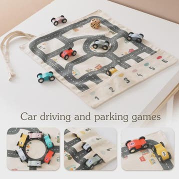 Montessori Verkeersspeelmat met Houten Auto's - Educatief Sp, Verzenden, Nieuw