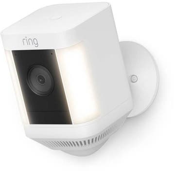 RING Spotlight Plus Battery Surveillance Camera - White - EU, Verzenden, Nieuw