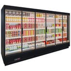 Apella HD wandkoeling met trekdeuren B375xD96xH200cm - zwart, Nieuw in verpakking