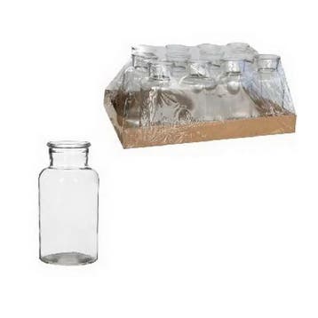 Glas Vaas Fles voor schelpen 16x8 cm, Ophalen of Verzenden, Nieuw