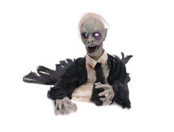 Halloween Decoratie Zombie Met Licht En Geluid 43 Cm, Verzenden, Nieuw, Overige typen