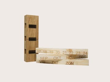 Kalenderhouder - Gerecycled hout (Kantoor, Stijl & Serie), Huis en Inrichting, Woonaccessoires | Overige, Ophalen of Verzenden