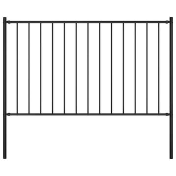 Stalen Tuinafscheiding Zwart - Laatste Stuk!, 1 tot 2 meter, Minder dan 3 meter, Ophalen of Verzenden, Zo goed als nieuw