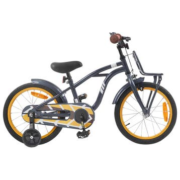 vidaXL Kinderfiets 16 Inch voor 4-6 jaar oud Donkergrijs, Verzenden, Nieuw