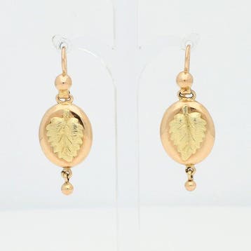 Oorbellen - 14 karaat Roségoud, Geel goud, Nieuw