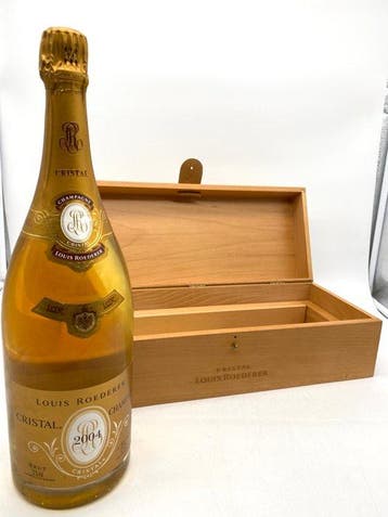 2004 Louis Roederer, Cristal - Champagne Brut - 1 Magnum, Verzamelen, Nieuw