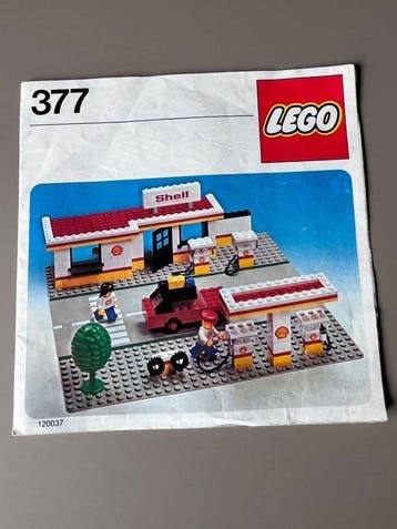 Lego Set - 377 - City - Shell Service Station, Nieuw