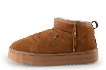 Warmbat Enkellaarzen in maat 42 Cognac, Kleding | Dames, Schoenen, Overige kleuren, Verzenden, Lage of Enkellaarzen, Gedragen