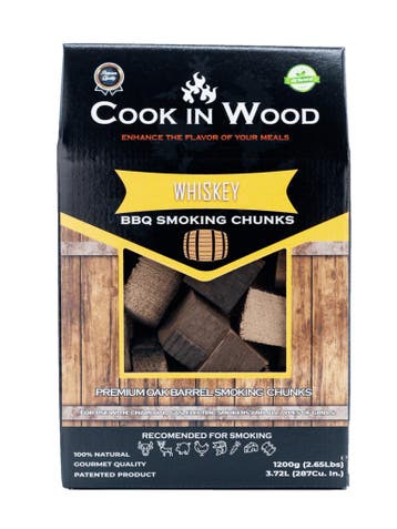 Cook in Wood BBQ oak barrel wood chunks whisky, Ophalen of Verzenden, Nieuw