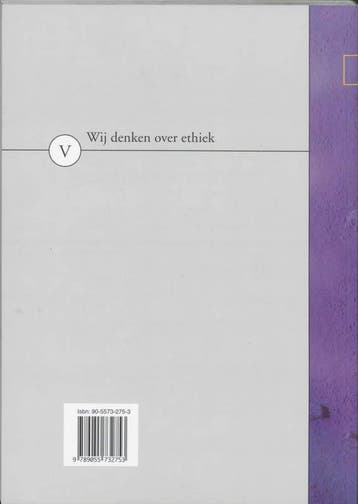 Wij denken over ethiek / Wij denken ... / 5 9789055732753, Verzenden, Gelezen, H.W. Schwab