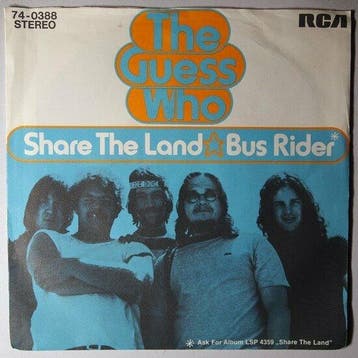 Guess Who, The - Share the land - Single, Verzenden, Nieuw in verpakking