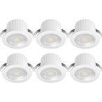 LED Veranda Spot Verlichting 6 Stuks - Brinton Glowix - 3W, Ophalen of Verzenden, Nieuw, Plafondspot of Wandspot, Led