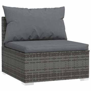 Loungebank Tuin Grijs | 64% Korting | Nieuwstaat, 2 zitplaatsen, Ophalen of Verzenden, Zo goed als nieuw, Loungeset