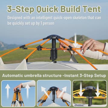 Automatische Pop-Up Tent - Snel Opzetten, Regen- en Zonbeste, Verzenden, Nieuw