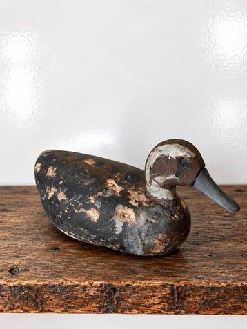 Lokeend - Antique Portuguese Hunting Duck Decoy –, Antiek en Kunst