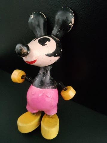 Mickey mouse - Speelgoed figuur Vintage 1930s George, Verzamelen, Nieuw