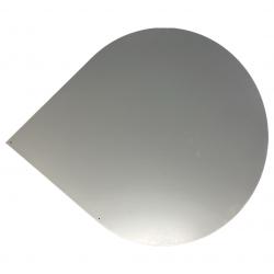 Vloerplaat druppel 1000x1000mm, staal grijs, Ophalen of Verzenden, Nieuw