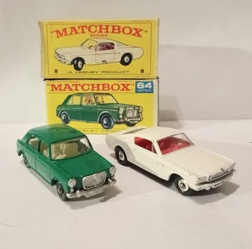 Matchbox 1:64 - Model coupé (2) - Ford Mustang (n8) MG 1100, Hobby en Vrije tijd, Modelauto's | 1:5 tot 1:12, Nieuw