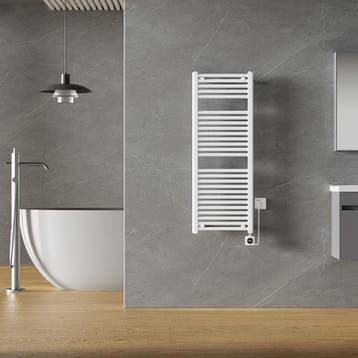Elara elektrische radiator Smart WiFi 118,5 x 45 cm glans wi, 500 tot 800 watt, Hoog rendement (Hr), Radiator, Nieuw