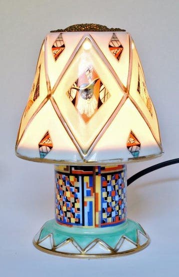 Aerozon - Art Deco - Parfumbrander - Duftlampe - Porselein